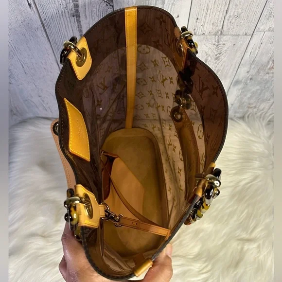 LOUIS VUITTON rare amber cabas neo bucket tote monogram - Picture 8 of 17